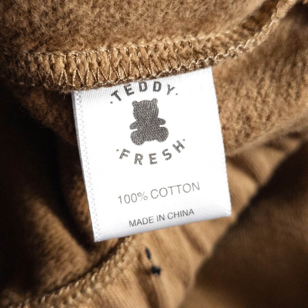 Teddy Fresh Oversized Pullover Tan Size XL Playful Streetwear Y2K NWT - Picture 8 of 9